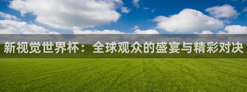 雨燕直播app足球：新视觉世界杯：全球观众的盛宴与精彩对决